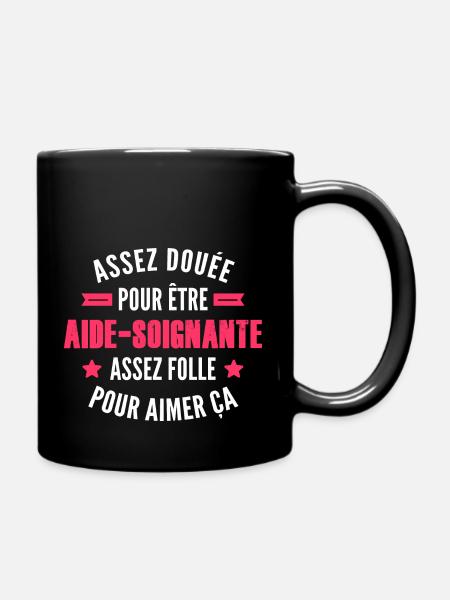 assez doué pour être aide-soignante - Mug uni - noir