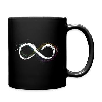 Zeichen des unendlichen Universums - Tasse einfarbig - Schwarz - Rechts