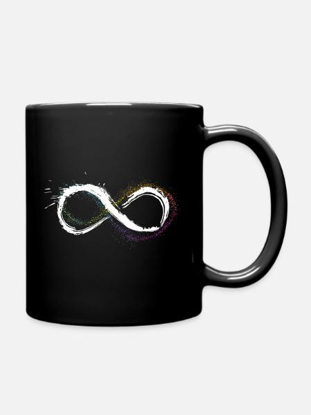 Zeichen des unendlichen Universums - Tasse einfarbig - Schwarz