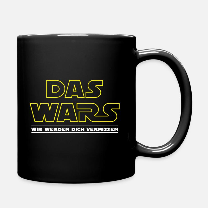 Das Wars wir werden dich vermissen -2C Farbwechsel - Tasse einfarbig - Schwarz