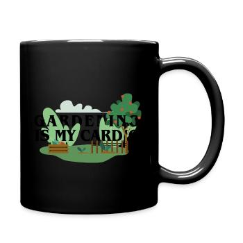 Gärtnern ist mein Cardio - Tasse einfarbig - Schwarz - Rechts