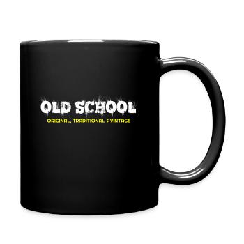 old school, I am old school, old school t shirts, - Full Colour Mug - black - Right