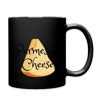 Parmesan Käse Cheese - Tasse einfarbig - Schwarz - Rechts