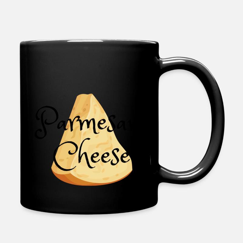 Parmesan Käse Cheese - Tasse einfarbig - Schwarz