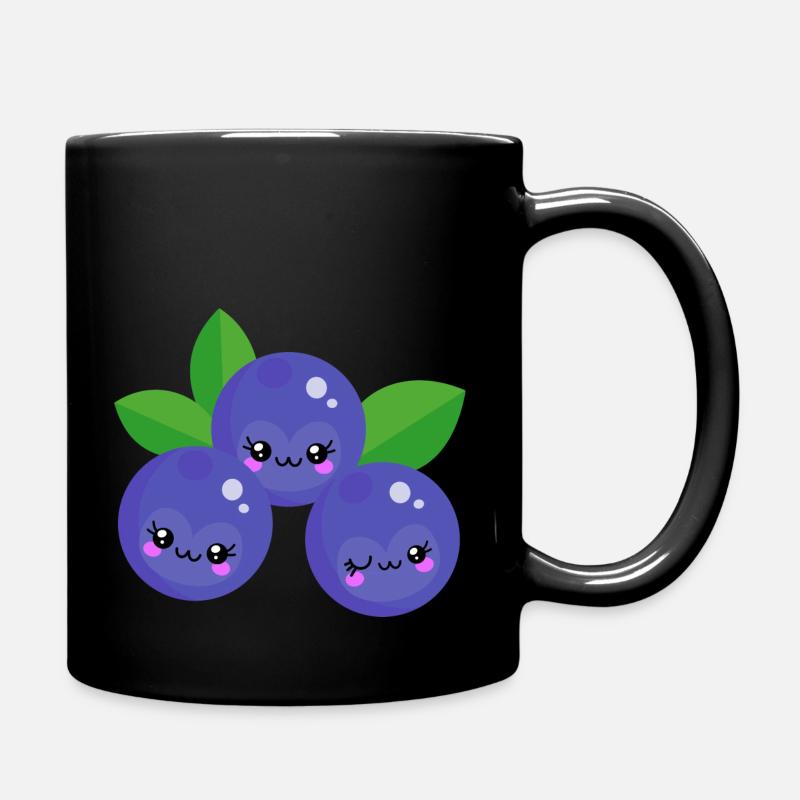 Bleuets de Kawaii - Mug uni - noir