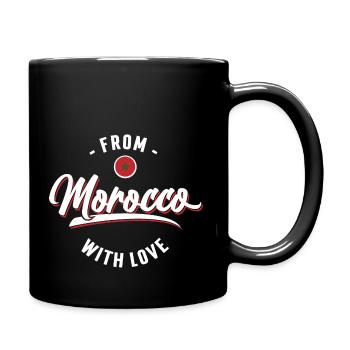 From Morocco with love - Mug uni - noir - Droite