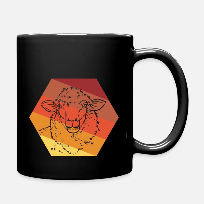 Schaf - Tasse einfarbig - Schwarz
