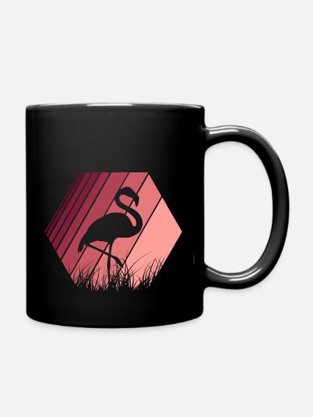 Flamingo - Tasse einfarbig - Schwarz