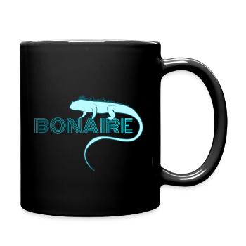 Bonaire Leguan - Tasse einfarbig - Schwarz - Rechts