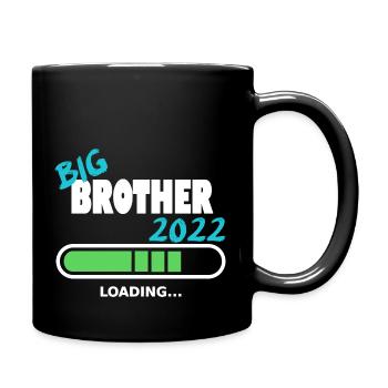 Frère 2022 télécharger bébé naissance Famille Design - Mug uni - noir - Droite