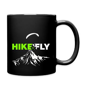 Hike Fly Vektor - Tasse einfarbig - Schwarz - Rechts