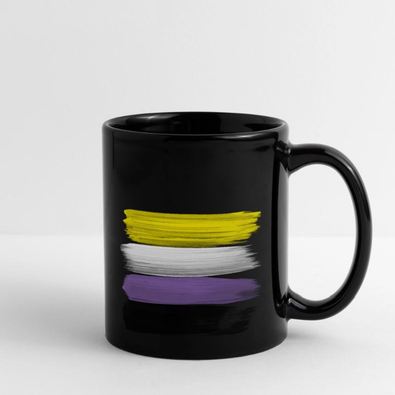 Non-Binary Pride Strokes Full Colour Mug