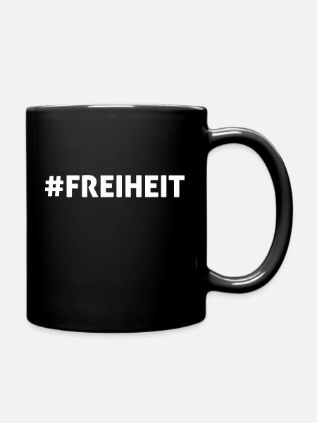 #FREIHEIT - Tasse einfarbig - Schwarz