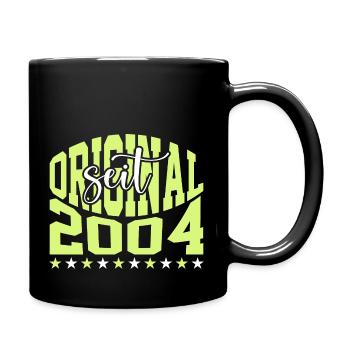 18. Geburtstag Junge Mädchen 18 Jahre 2004 Lustig - Tasse einfarbig - Schwarz - Rechts