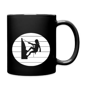 Bouldern Klettern Climbing - Tasse einfarbig - Schwarz - Rechts