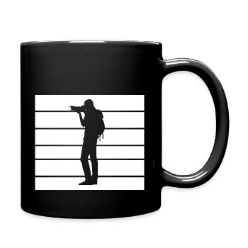 photographie movie camera - Tasse einfarbig - Schwarz - Rechts
