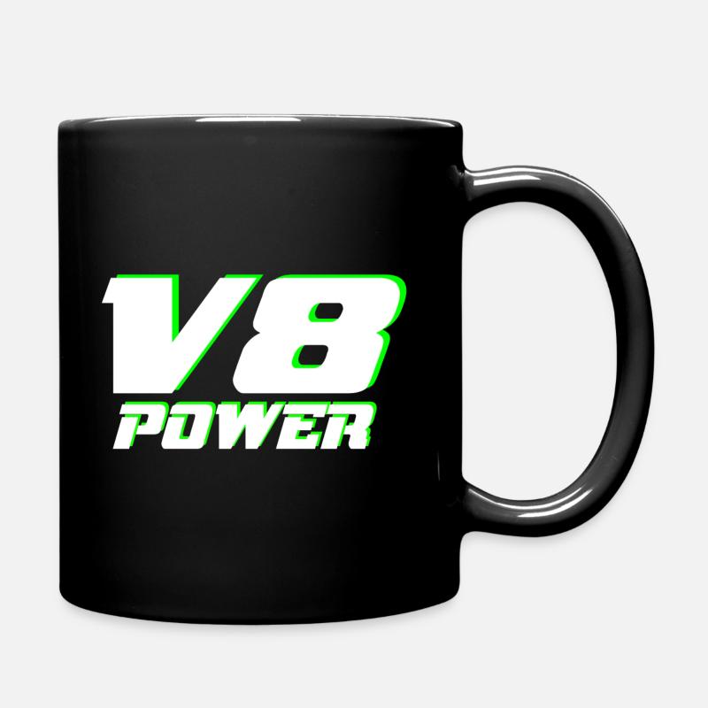 V8 - Tasse einfarbig - Schwarz