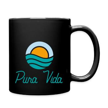 Pura vida Soleil - Mug uni - noir - Droite