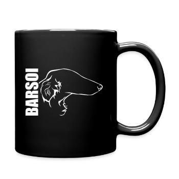 BARSOI Profile Dogs Dog Wilsigns - Full Colour Mug - black - Right