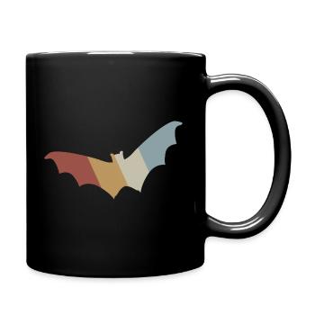 Bat Retro Style Vintage - Full Colour Mug - black - Right