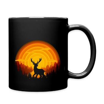 Ombre de cerf - Mug uni - noir - Droite