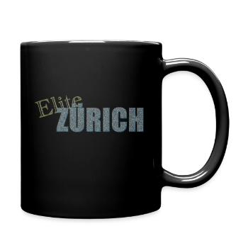 Elite ZÜRICH - Tasse einfarbig - Schwarz - Rechts