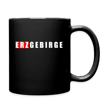 Erzgebirge meine Heimat - Tasse einfarbig - Schwarz - Rechts