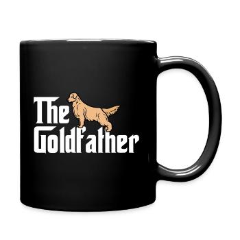 The standing Goldfather Golden Retriever - Tasse einfarbig - Schwarz - Rechts