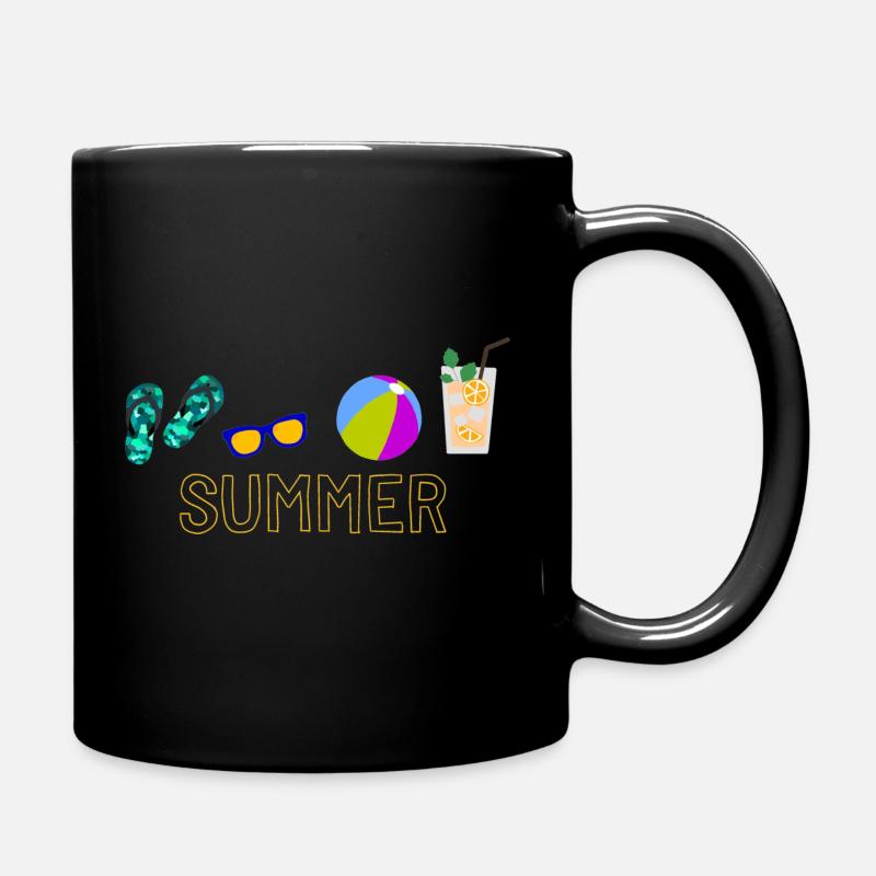 Summer - Tasse einfarbig - Schwarz