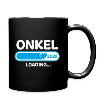 Onkel 2022 Glückwunsch Geschenkideen - Tasse einfarbig - Schwarz - Rechts