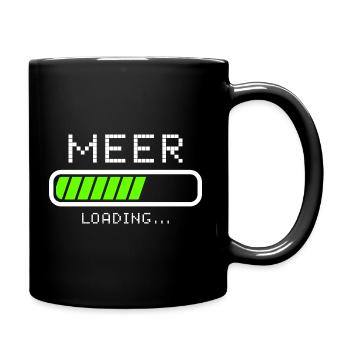 Meer Urlaub Sommerurlaub - Tasse einfarbig - Schwarz - Rechts
