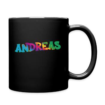 Andreas - Tasse einfarbig - Schwarz - Rechts