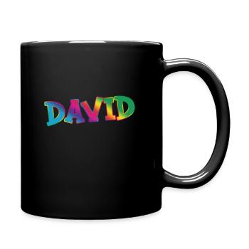 David - Mug uni - noir - Droite