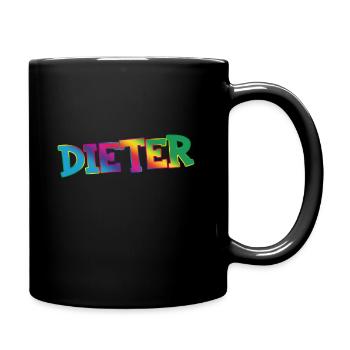 Dieter - Tasse einfarbig - Schwarz - Rechts