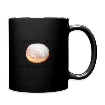 pfannkuchen - Tasse einfarbig - Schwarz - Rechts