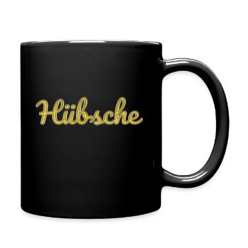 Hübsche - Tasse einfarbig - Schwarz - Rechts