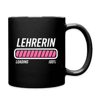 Lehrerin Lehramt Studium Geschenk - Tasse einfarbig - Schwarz - Rechts