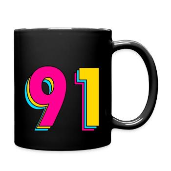 Year 91 - Full Colour Mug - black - Right
