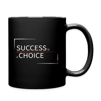 SUCCESS is a CHOICE - Full Colour Mug - black - Right