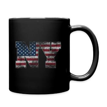 NY Vintage look d’occasion - Mug uni - noir - Droite