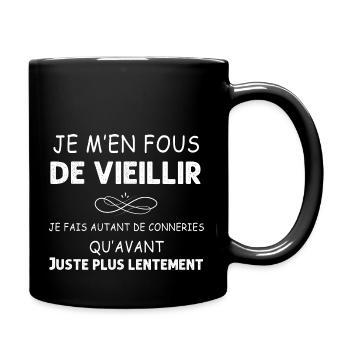 Humour Homme Et Femme Anniversaire - Mug uni - noir - Droite