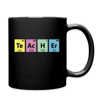 Lehrer-Element - Tasse einfarbig - Schwarz - Rechts