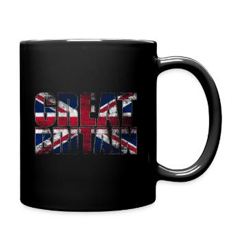 Great Britain used look - Tasse einfarbig - Schwarz - Rechts