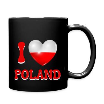 I love Poland - Full Colour Mug - black - Right