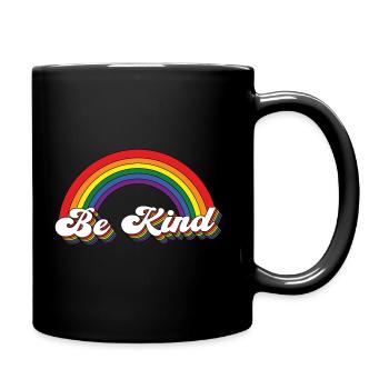 Soyez enfant arc-en-ciel - Mug uni - noir - Droite