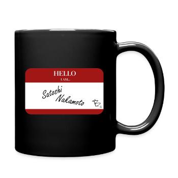 I am Satoshi Nakamoto - Tasse einfarbig - Schwarz - Rechts
