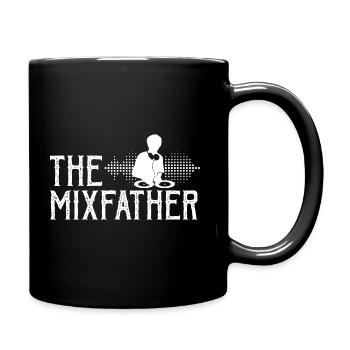 Funny DJ The Mixfather - Tasse einfarbig - Schwarz - Rechts
