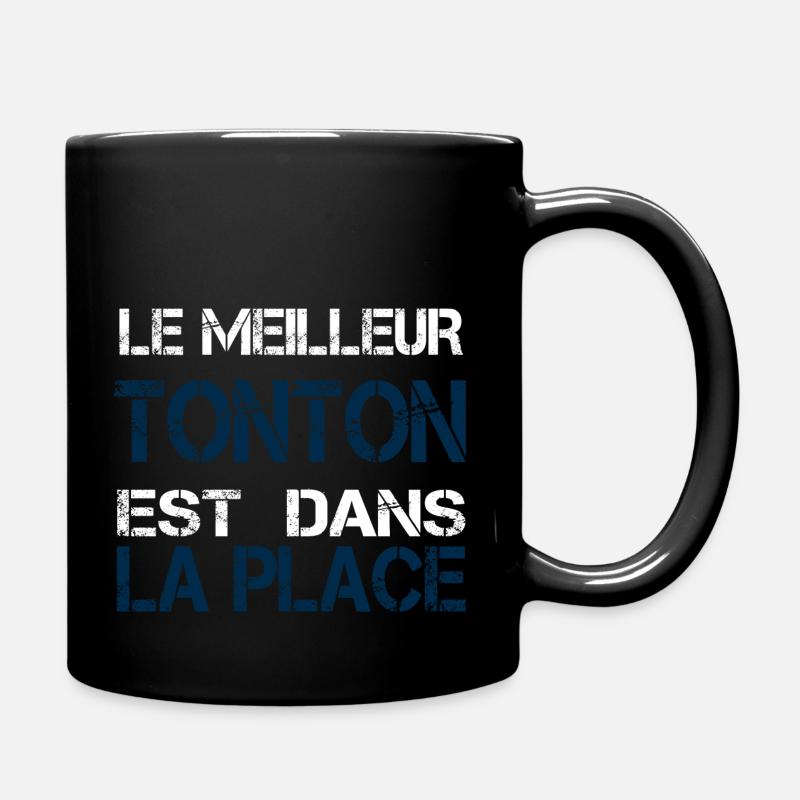 Tonton dans la place - Mug uni - noir