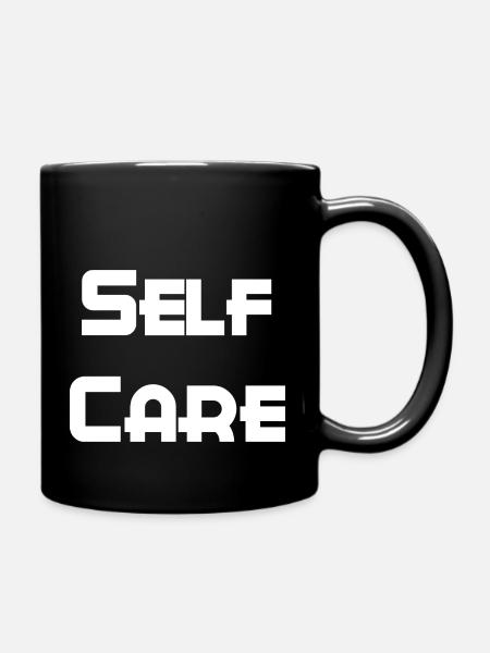 self care self love - Full Colour Mug - black