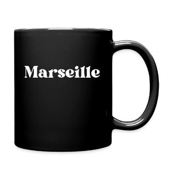 Marseille - Mug uni - noir - Droite